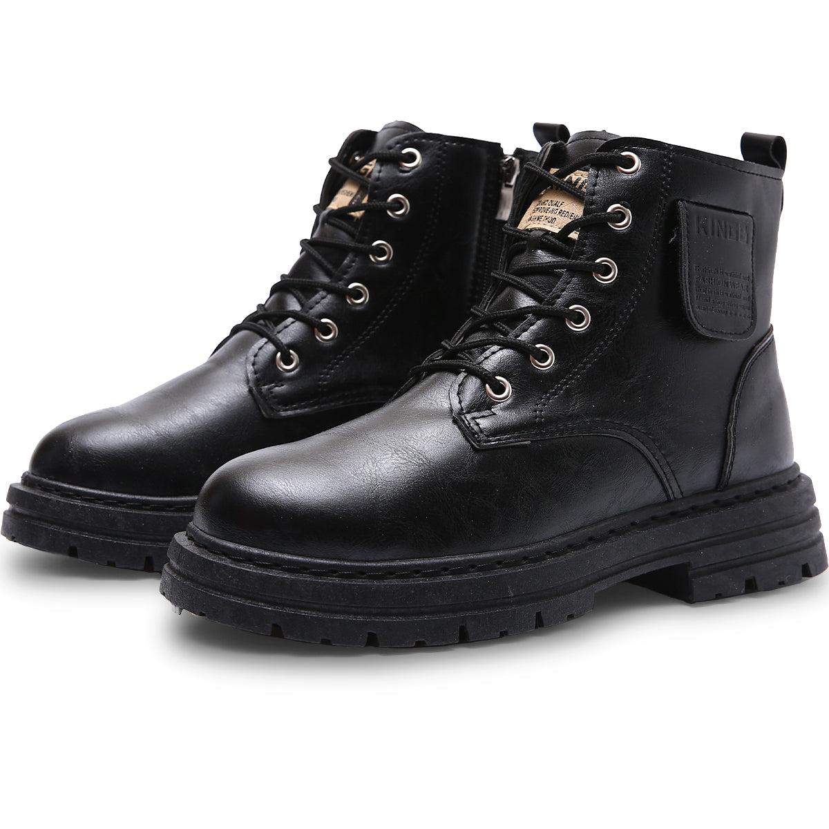 Botas Para Hombre Estilo Urbano Tipo Vinipiel Antideslizante