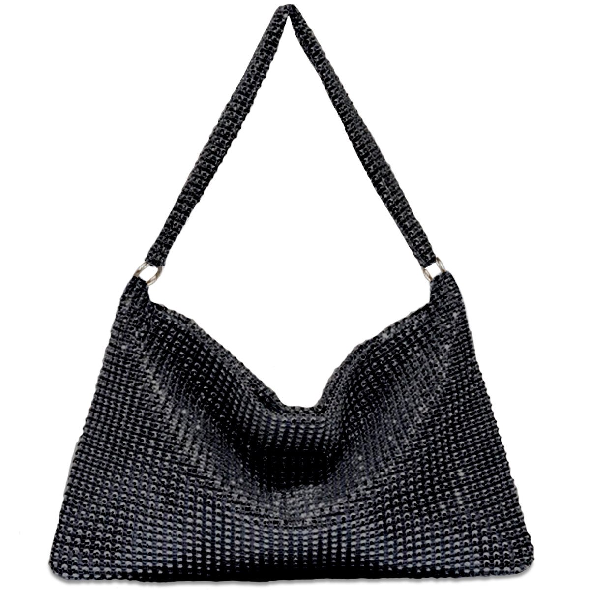 Bolso De Mano Con Pedrería De Cristales Brillantes De Noche