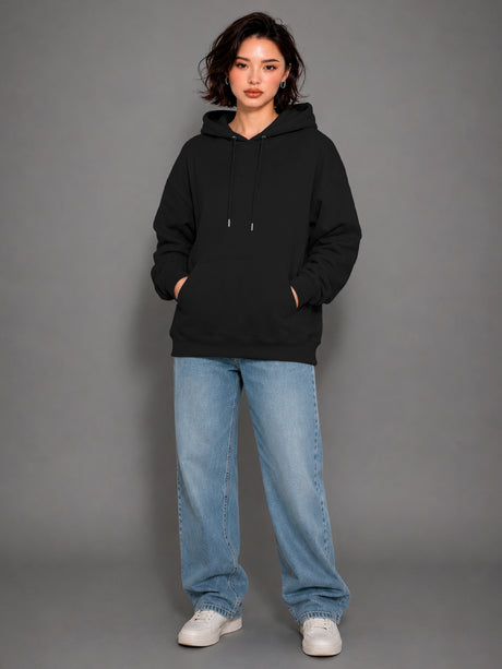 Sudadera con Capucha para Mujer Manga Larga Hoodie sin Cierre