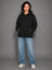 Sudadera con Capucha para Mujer Manga Larga Hoodie sin Cierre