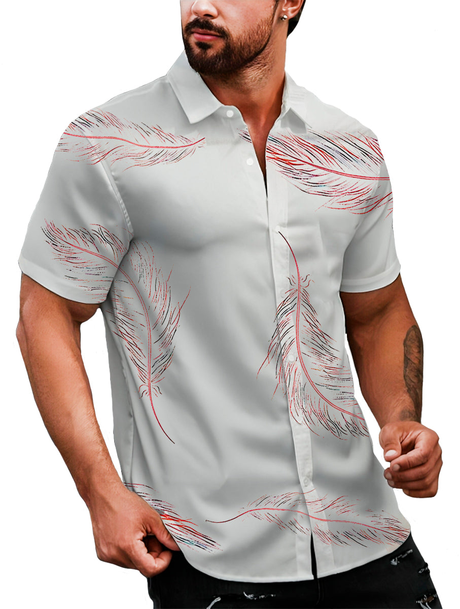 Camisa Casual Para Hombre Strech Manga Corta Shendy Vendy