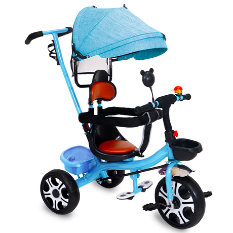Triciclo Bicicleta Infantil Carriola Bebe Paseo Con Cajuela
