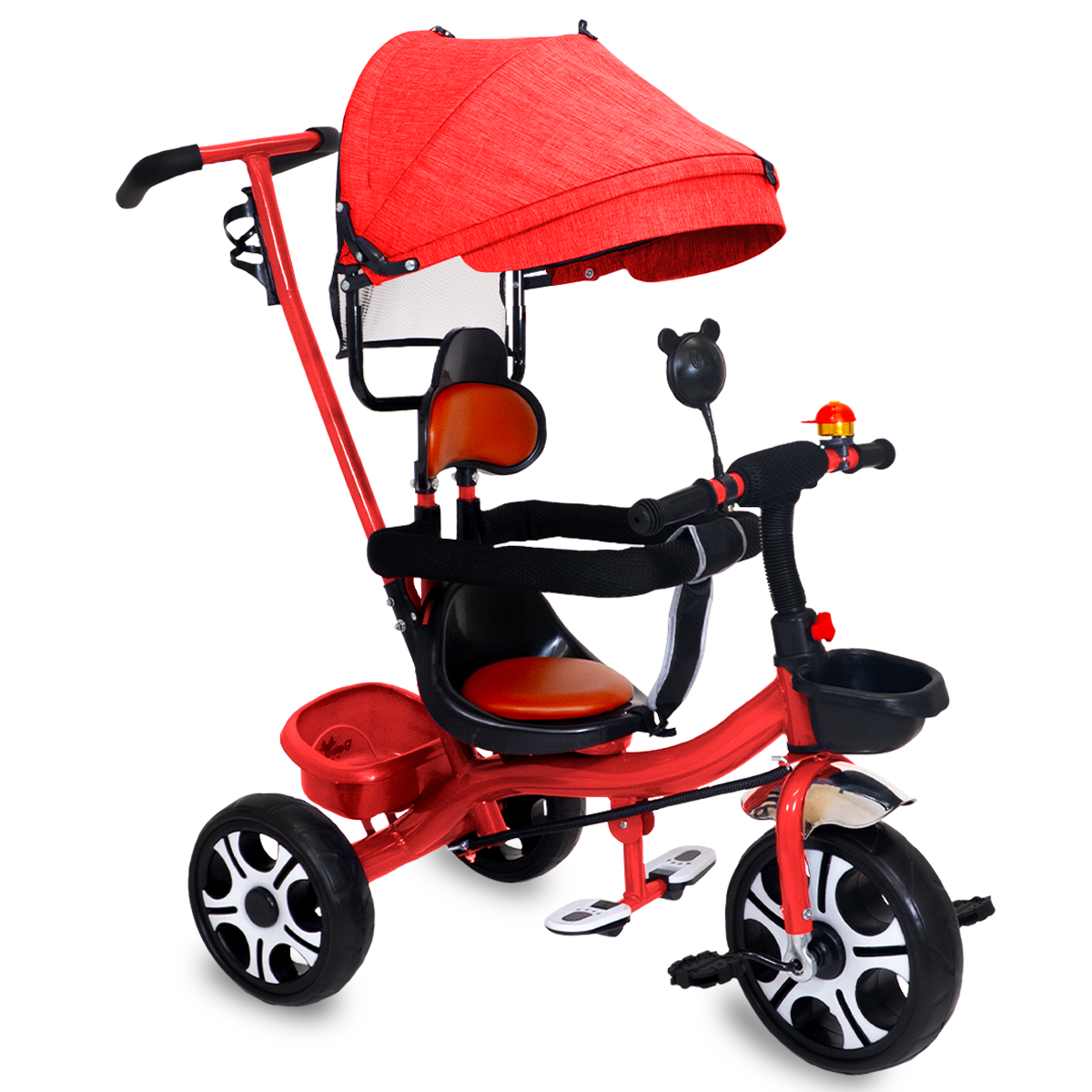 Triciclo Bicicleta Infantil Carriola Bebe Paseo Con Cajuela