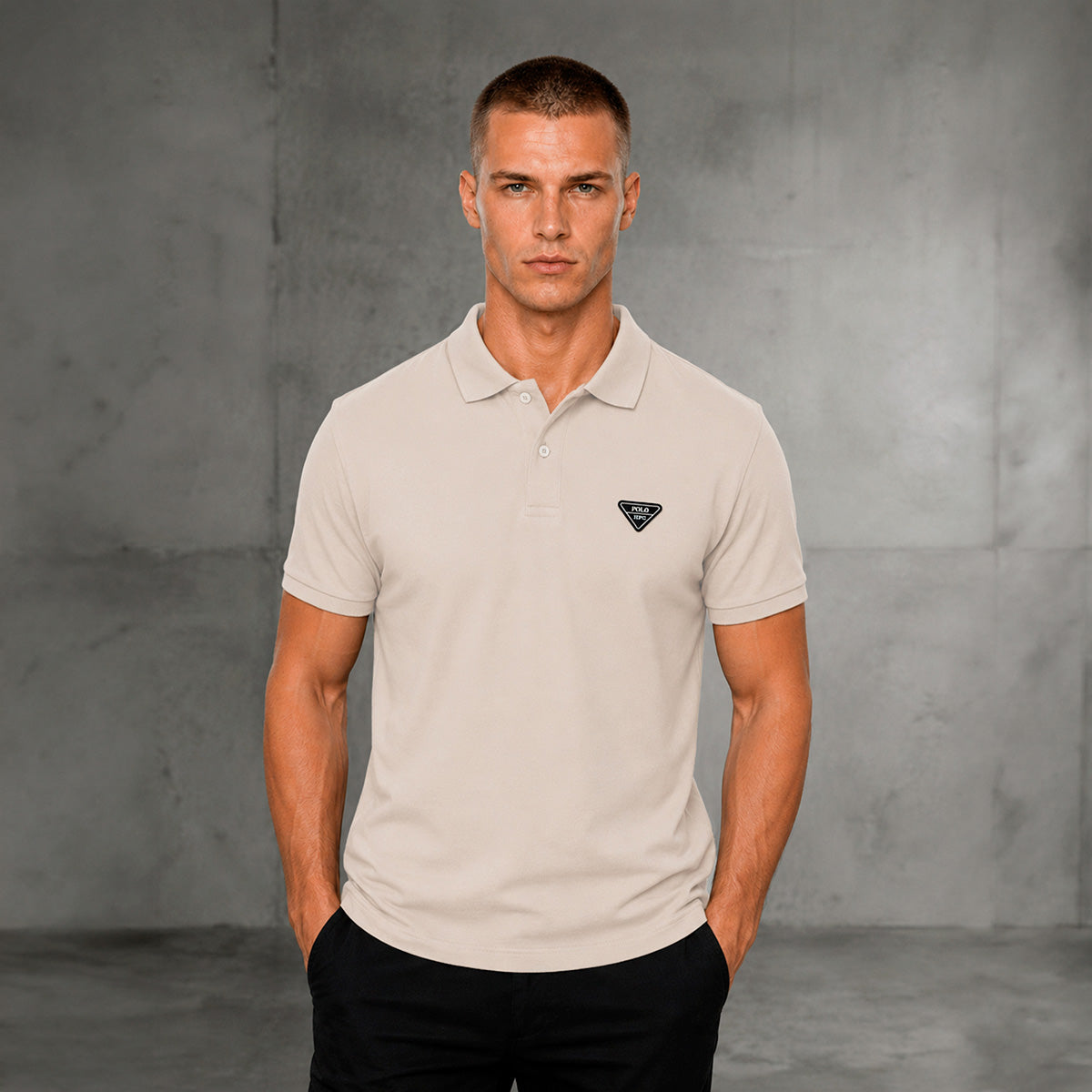 Playera HPC Polo Hombre Slim Fit Algodón Manga Corta Casual