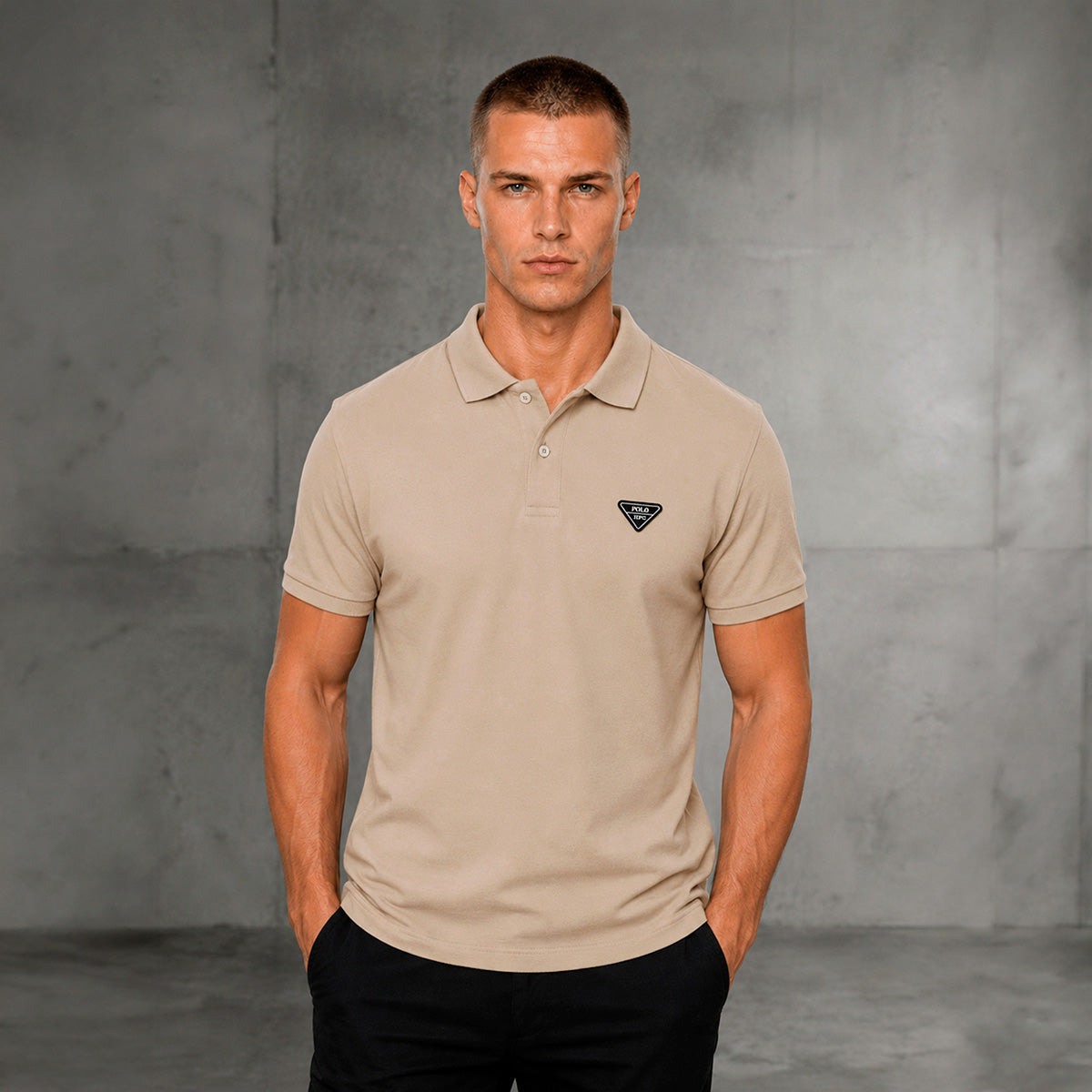 Playera HPC Polo Hombre Slim Fit Algodón Manga Corta Casual