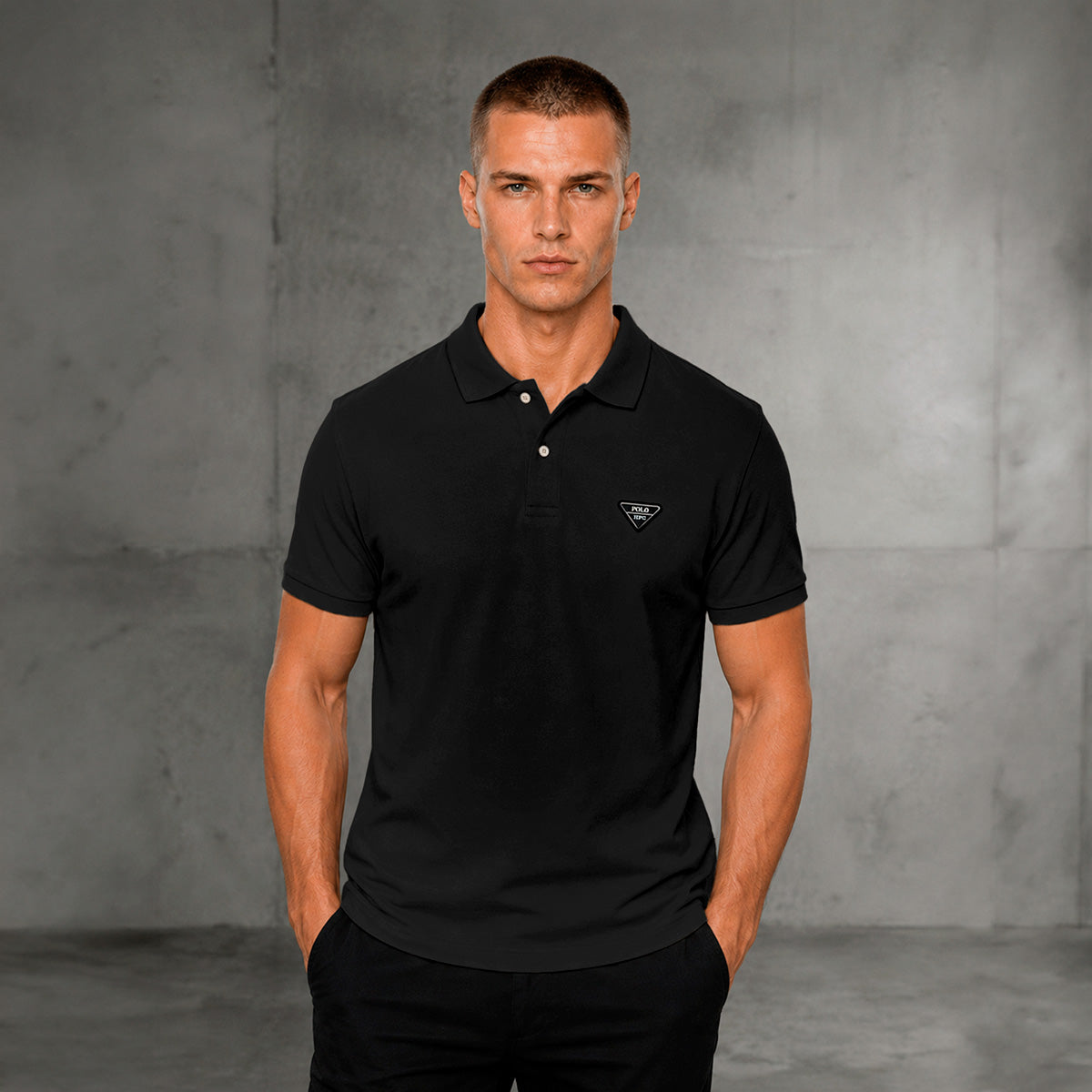 Playera HPC Polo Hombre Slim Fit Algodón Manga Corta Casual