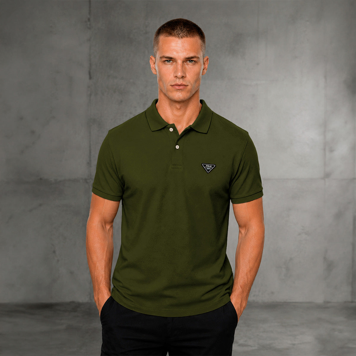 Playera HPC Polo Hombre Slim Fit Algodón Manga Corta Casual