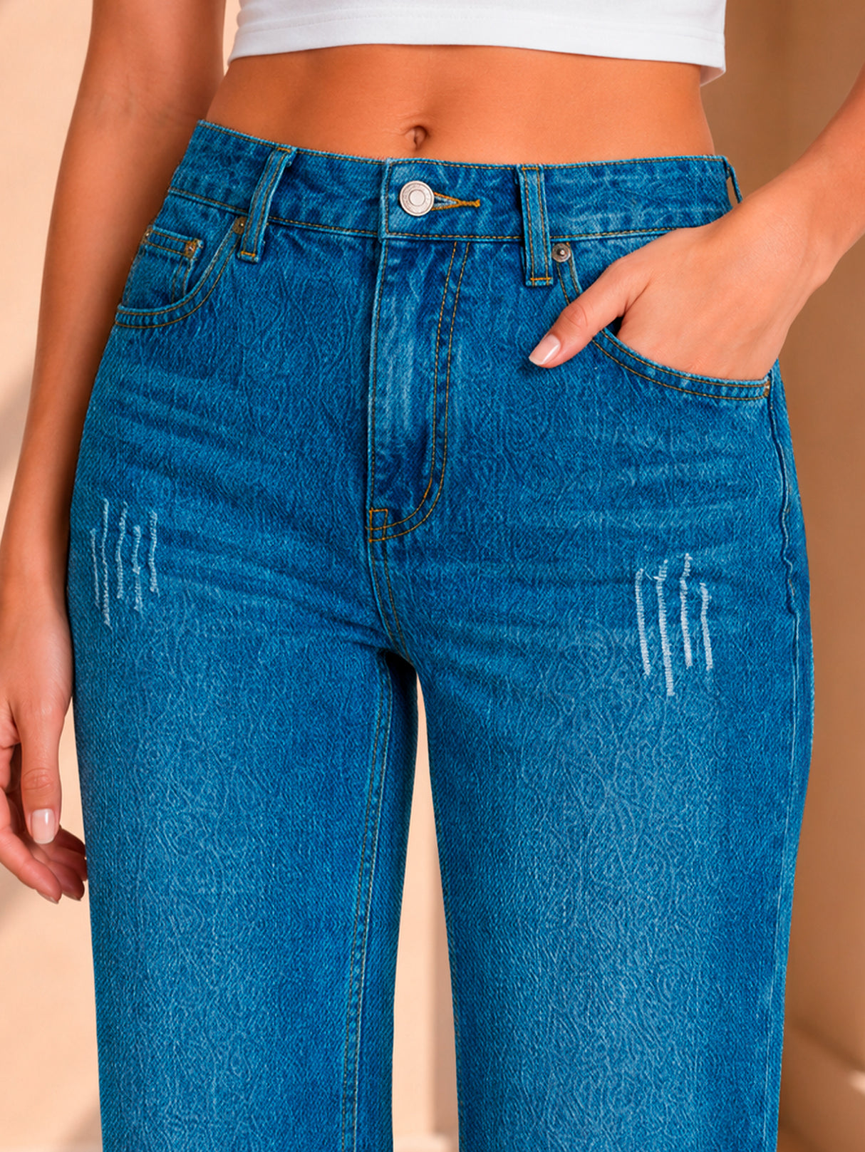 Jeans Wide Leg Mujer Tiro Alto Pierna Ancha Mezclilla Mayoreo