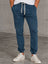 Jeans Jogger Hombre Mezclilla Stretch Pretina Con Resorte Y Cordón Pantalón Mezclilla Con Elástico En Tobillo