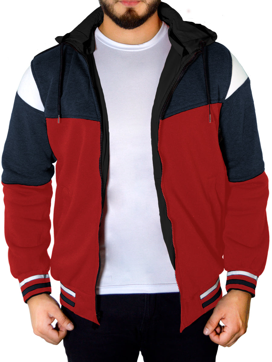 Chamarra Termica Para Hombre Hoddie Doble Vista Con Capucha