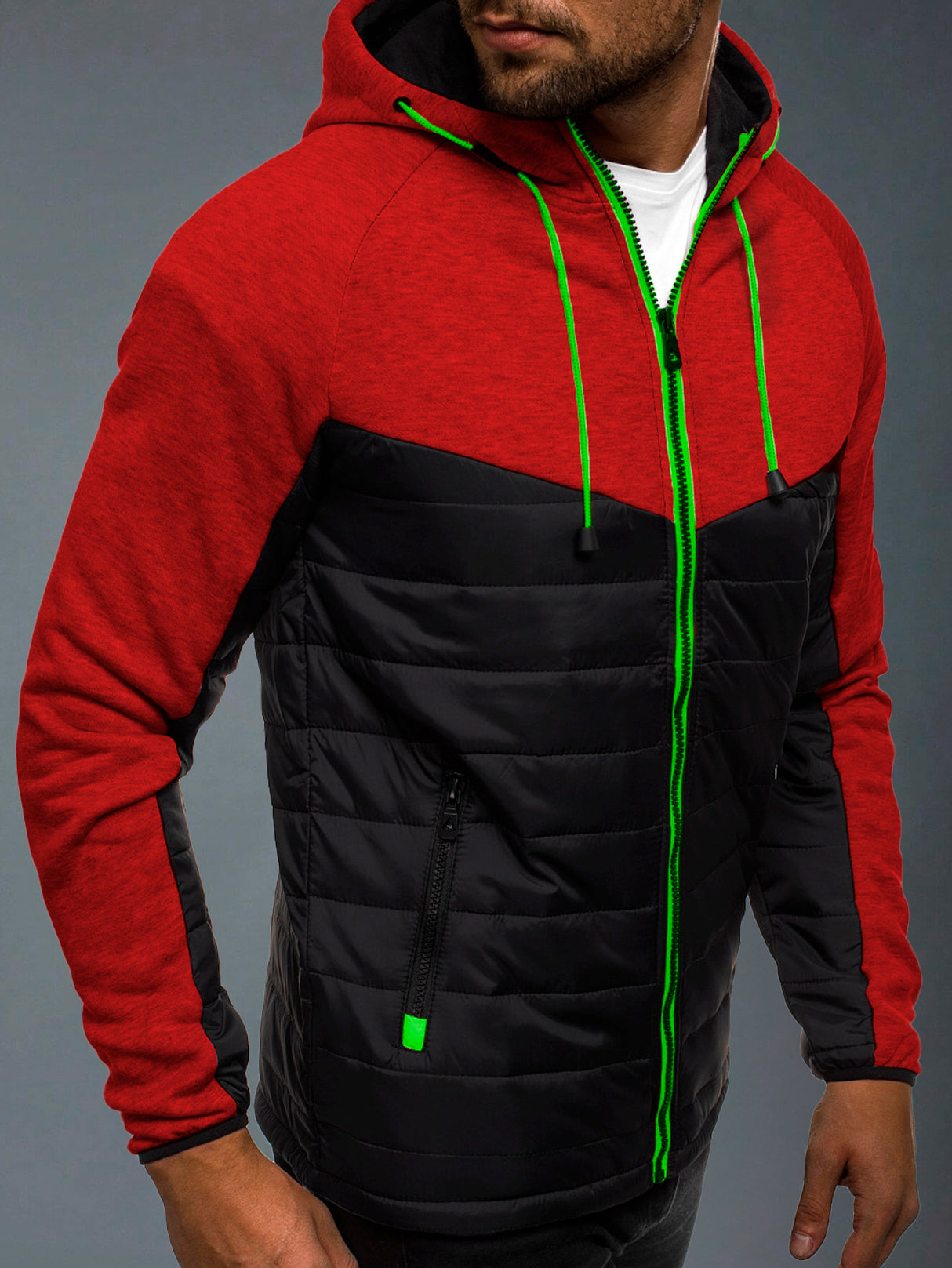 Sudadera Hombre Con Capucha Deportiva Con Cierre Hoodie