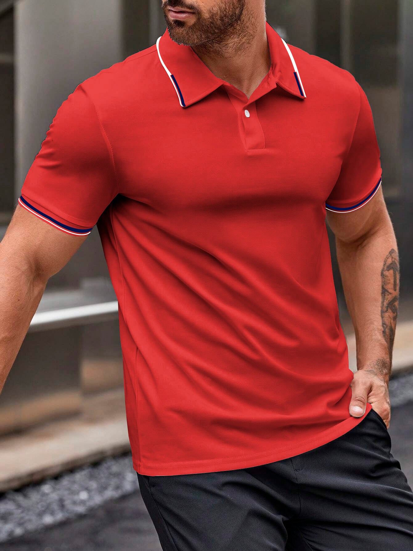 Playera Polo Hombre Manga Corta Moda Casual Camisa Shendy Vendy