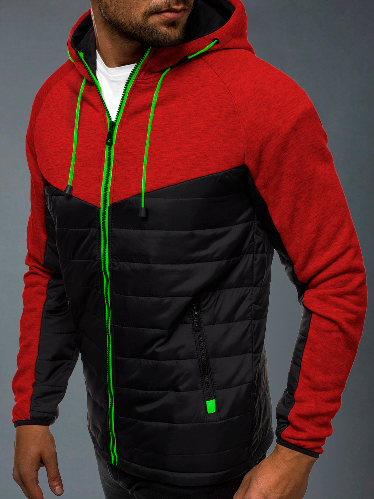 Sudadera Hombre Con Capucha Deportiva Con Cierre Hoodie