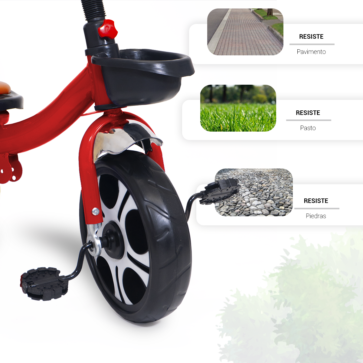 Triciclo Bicicleta Infantil Carriola Bebe Paseo Con Cajuela