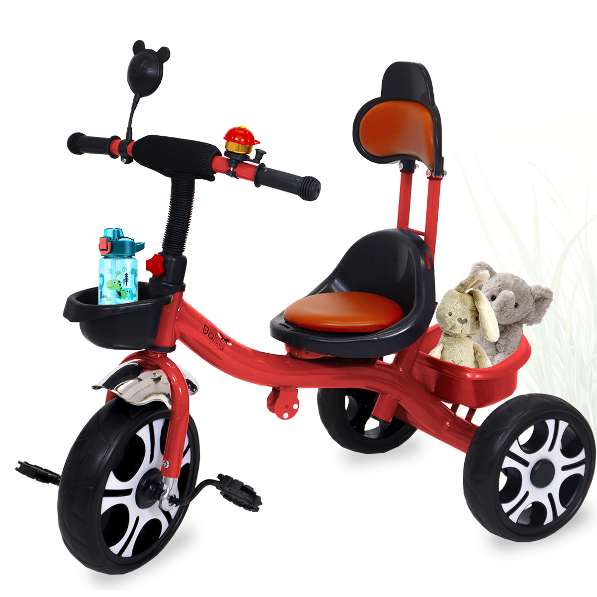 Triciclo Bicicleta Infantil Carriola Bebe Paseo Con Cajuela