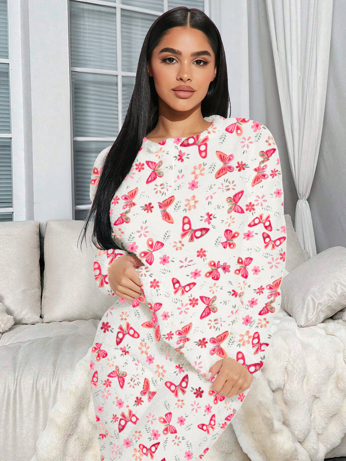 Pijama Para Mujer Conjunto 2 Piezas Elegante invierno