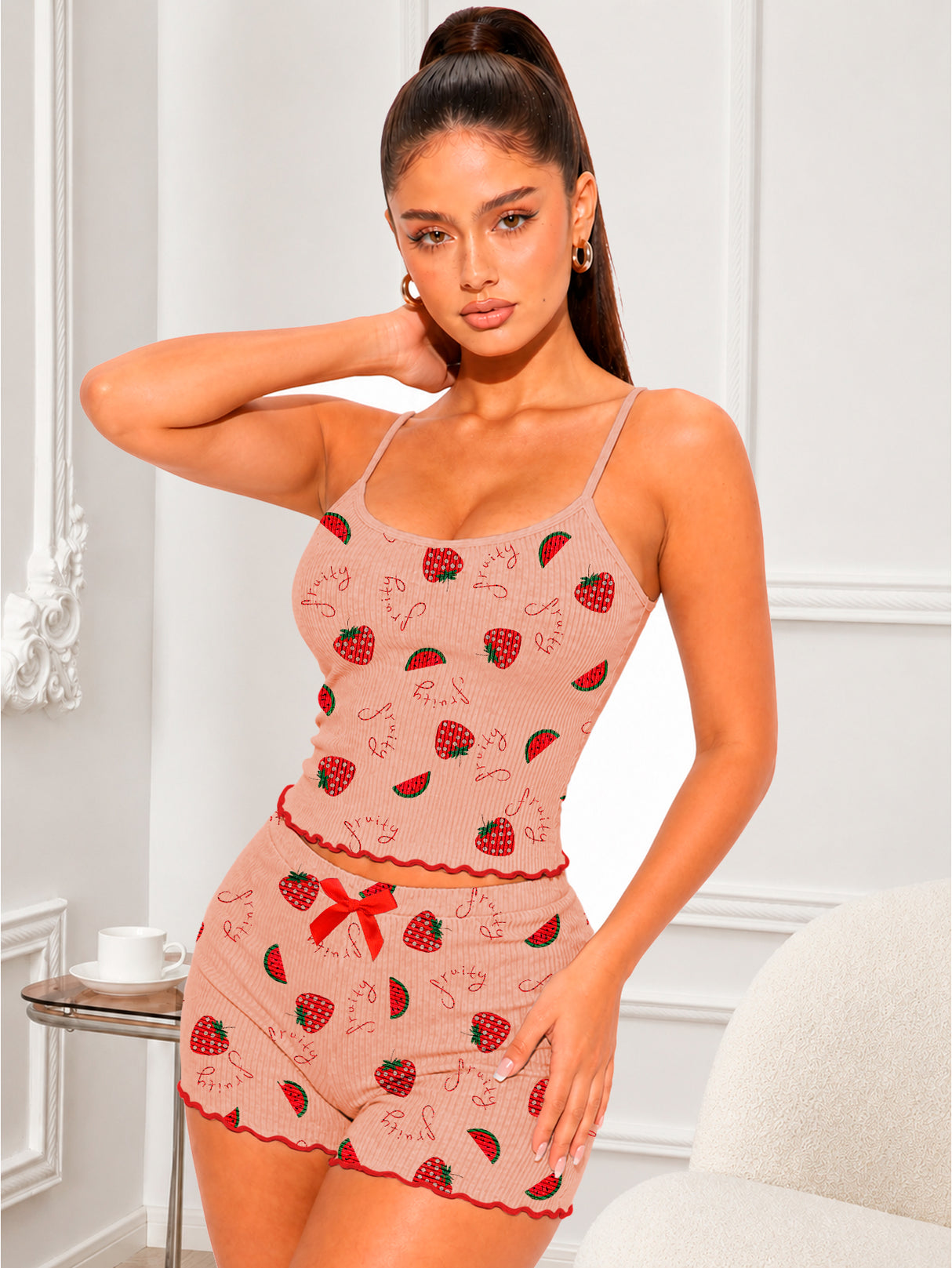 Pijama Mujer Conjunto Set Short Top Ligero Comodo Verano Mayoreo