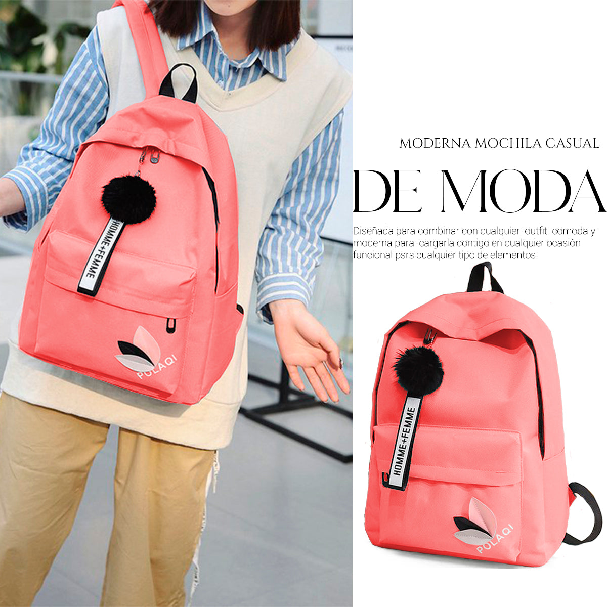 Mochila Backpack Minimalista