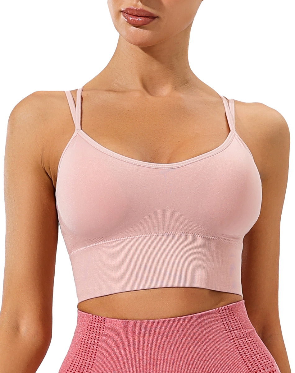 Crop Top Deportivo Para Mujer Push Up Katiusha Sport