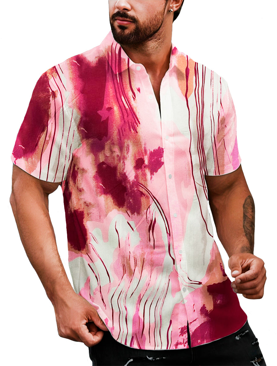 Camisa Casual Para Hombre Strech Manga Corta Shendy Vendy