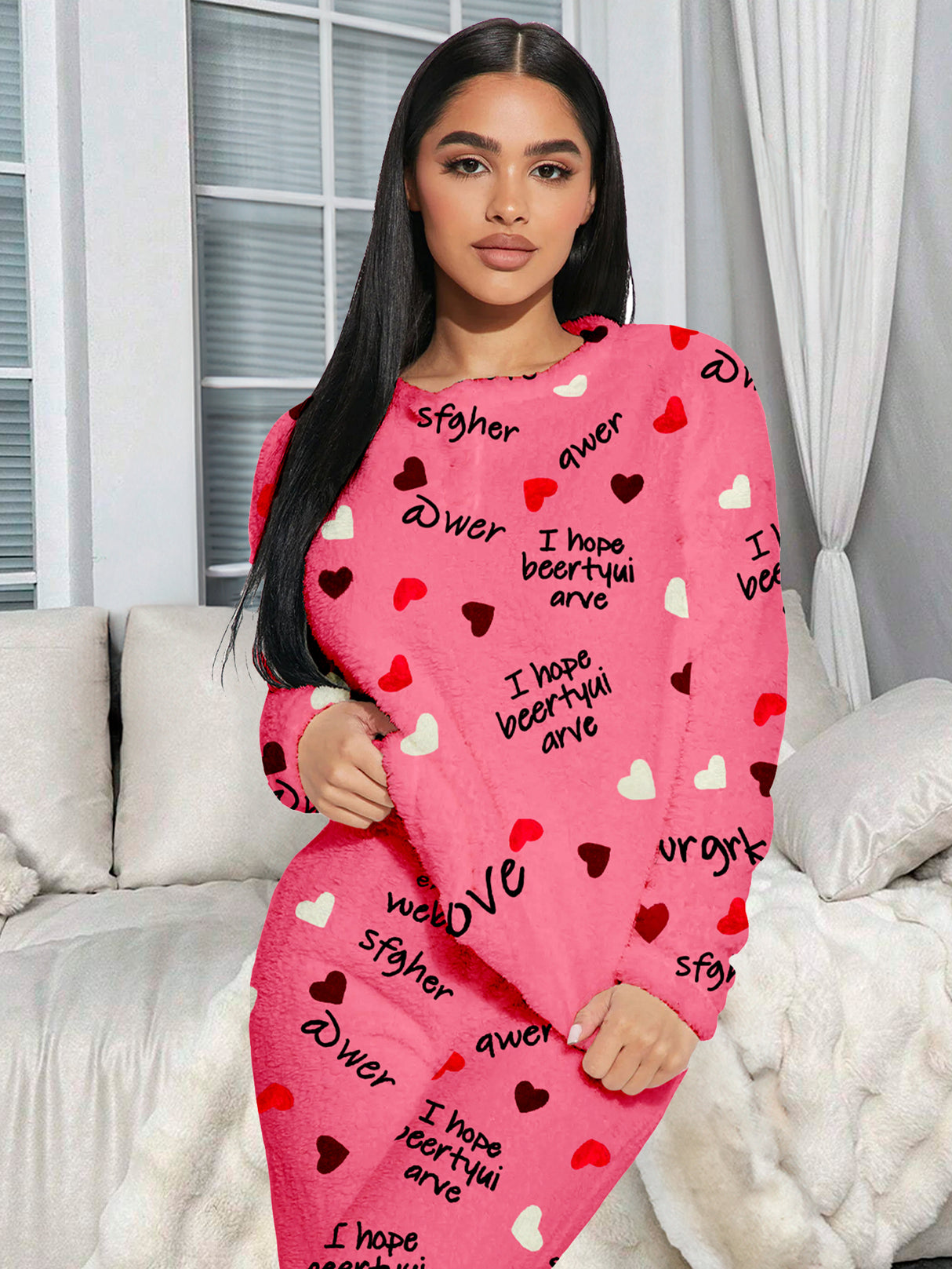 Pijama Para Mujer Conjunto 2 Piezas Elegante invierno