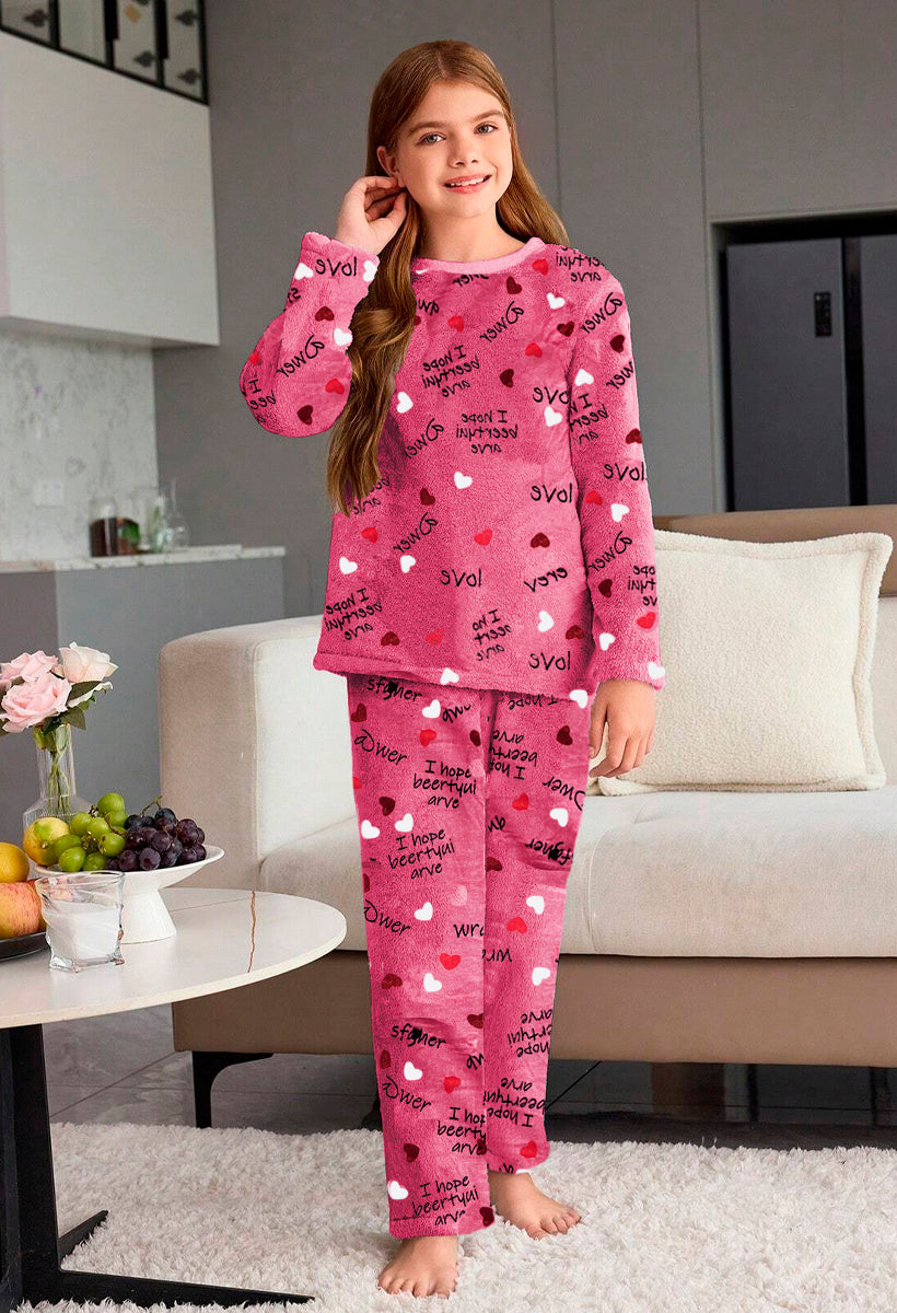 Pijama Para Niña Conjunto 2 Piezas Elegante invierno