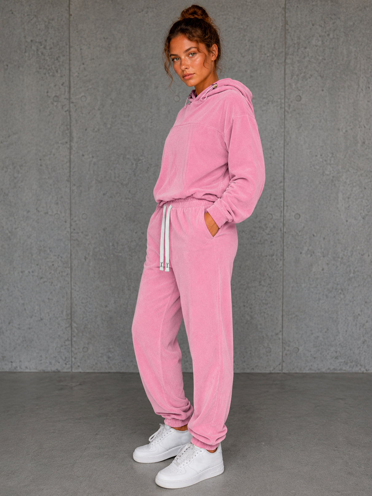Conjunto Deportivo Mujer 2pz Sudadera Pantalon Comodo Casual