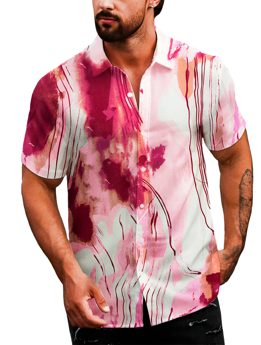 Camisa Casual Para Hombre Strech Manga Corta Shendy Vendy