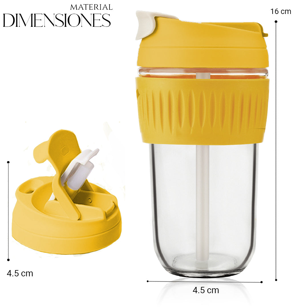 Set De 4 Pz Vaso Termo Portátil Antiderrame Multifuncional 1 Sku 163