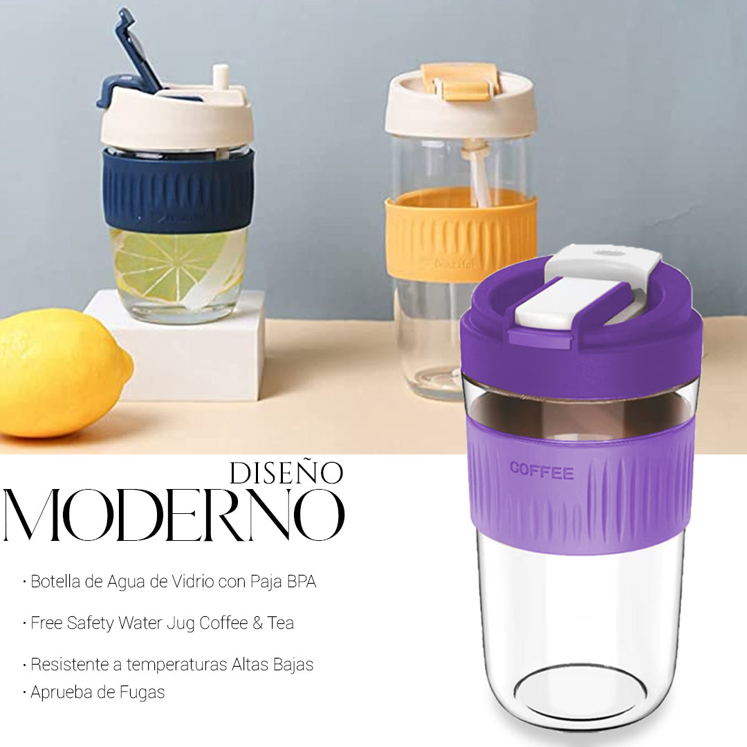 Set De 4 Pz Vaso Termo Portátil Antiderrame Multifuncional 1 Sku 163