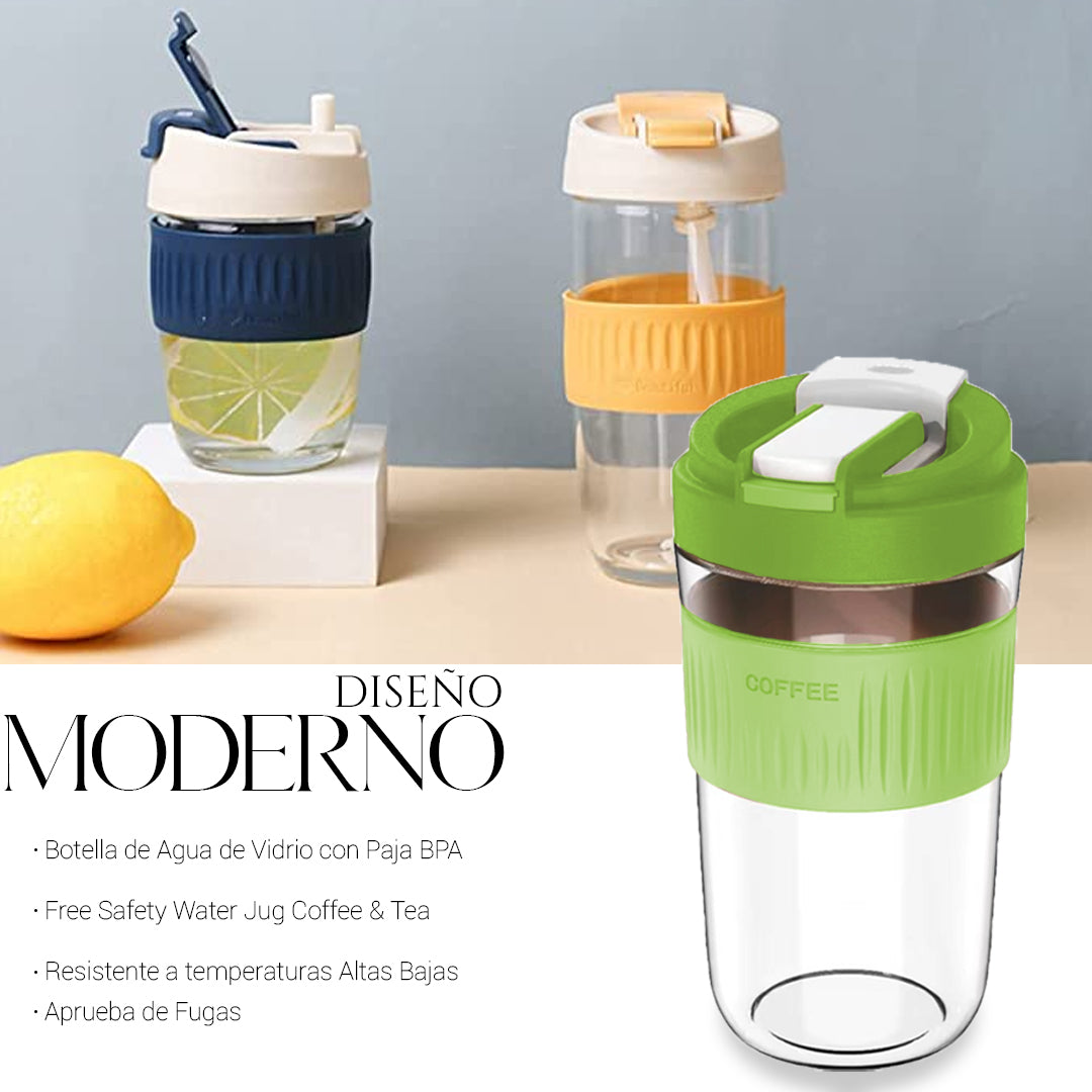 Set De 4 Pz Vaso Termo Portátil Antiderrame Multifuncional 1 Sku 163