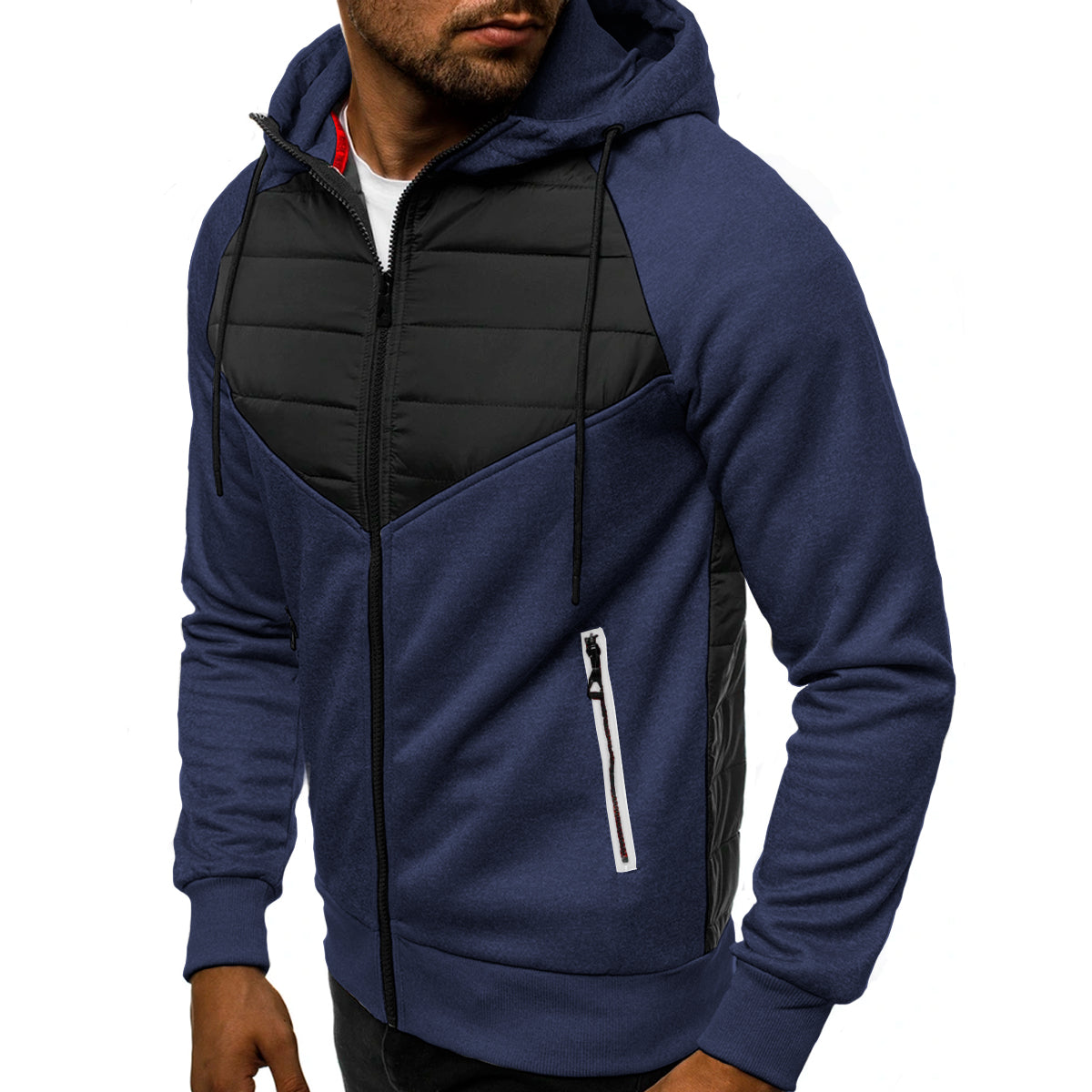 Sudadera Hombre Con Capucha Deportiva Con Cierre Hoodie