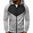 Sudadera Hombre Con Capucha Deportiva Con Cierre Hoodie