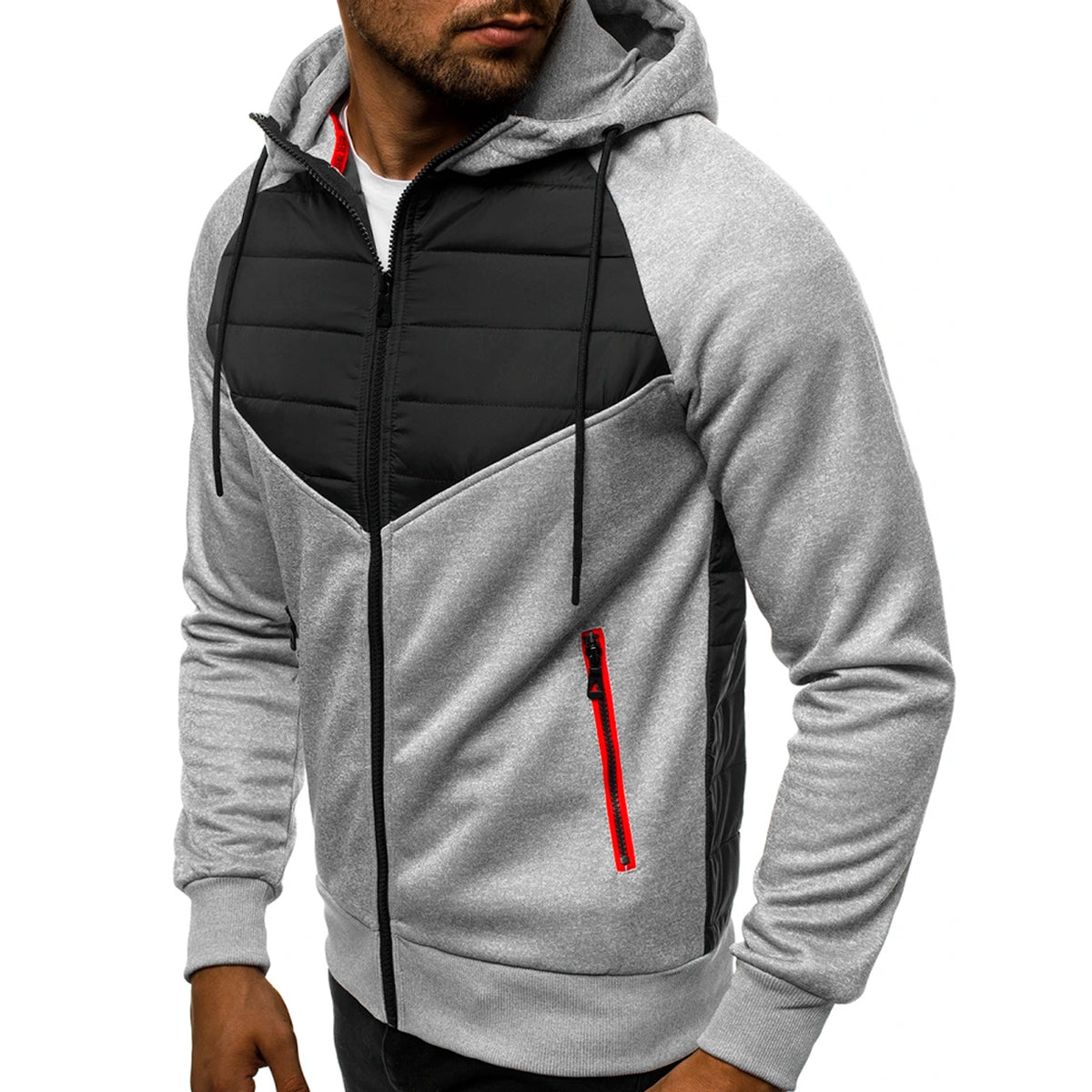 Sudadera Hombre Con Capucha Deportiva Con Cierre Hoodie