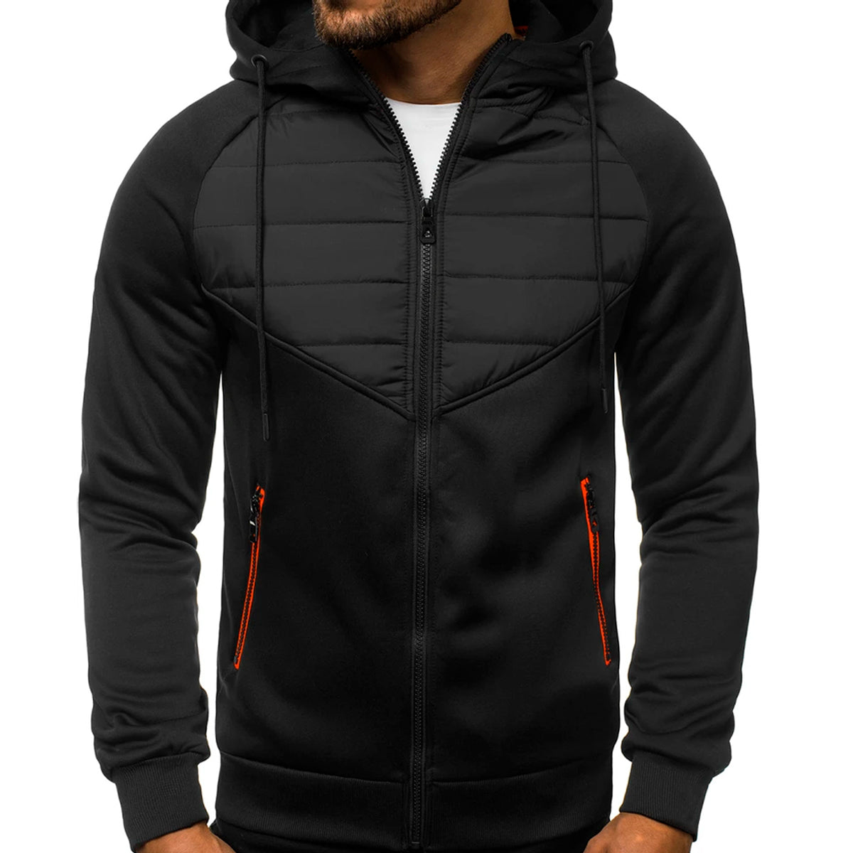 Sudadera Hombre Con Capucha Deportiva Con Cierre Hoodie