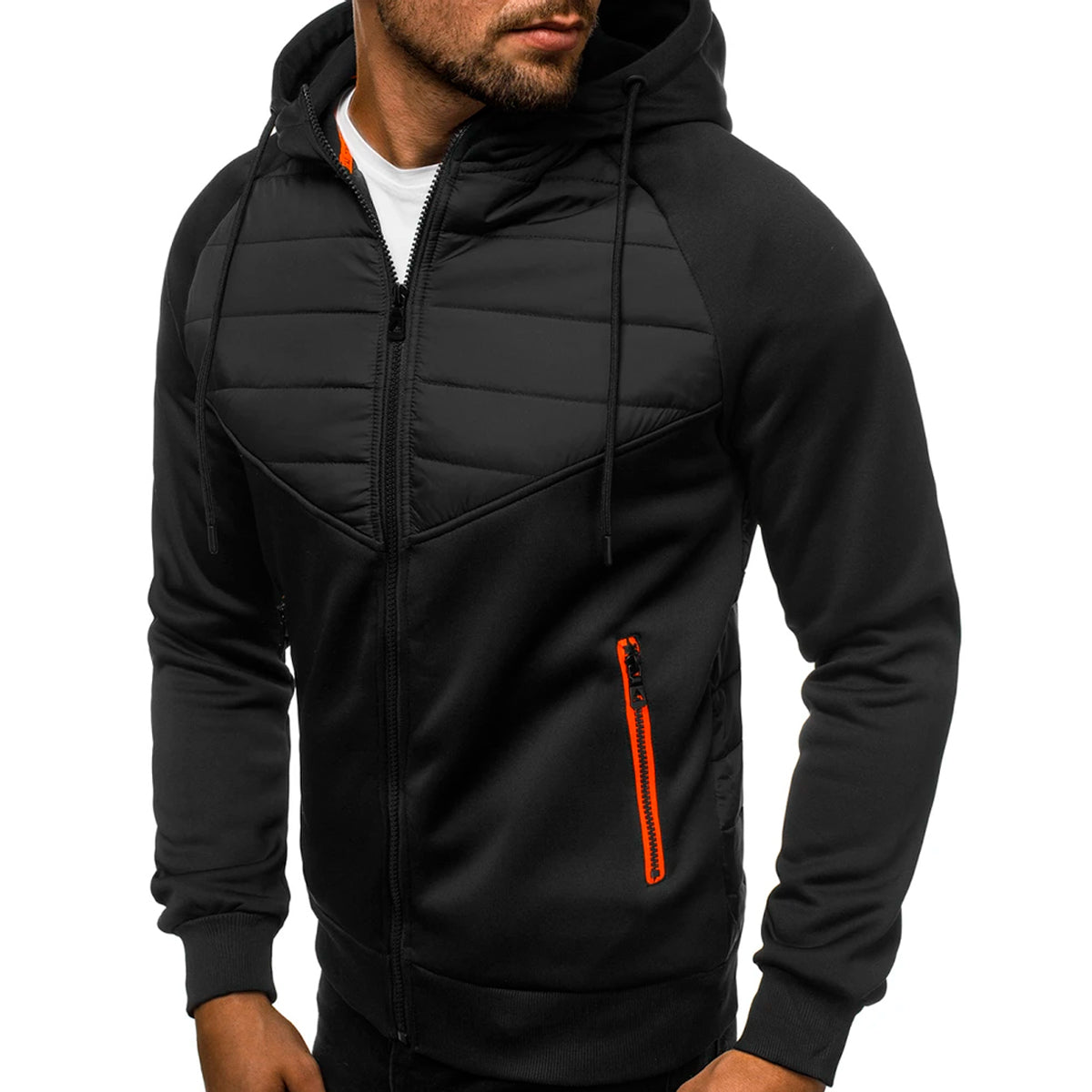 Sudadera Hombre Con Capucha Deportiva Con Cierre Hoodie