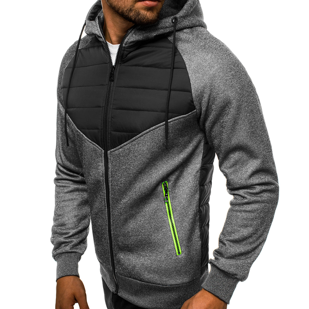 Sudadera Hombre Con Capucha Deportiva Con Cierre Hoodie