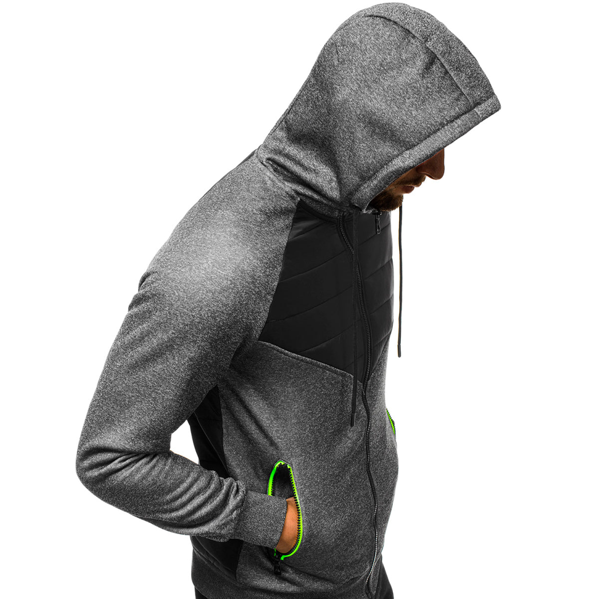 Sudadera Hombre Con Capucha Deportiva Con Cierre Hoodie