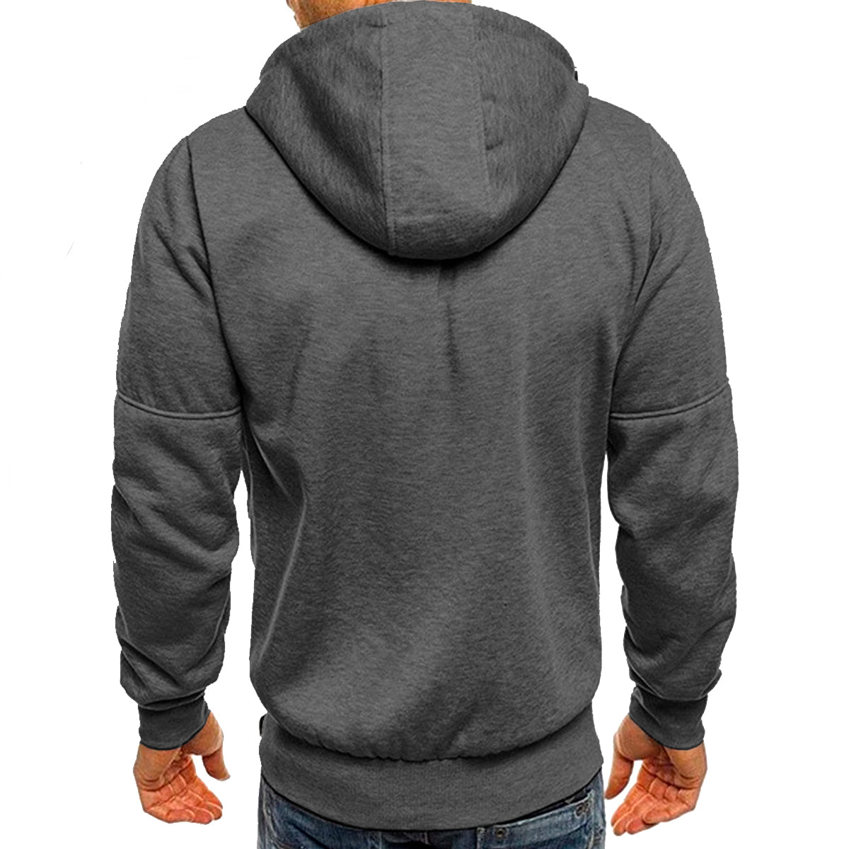 Sudadera Hombre Con Capucha Deportiva Con Cierre Hoodie