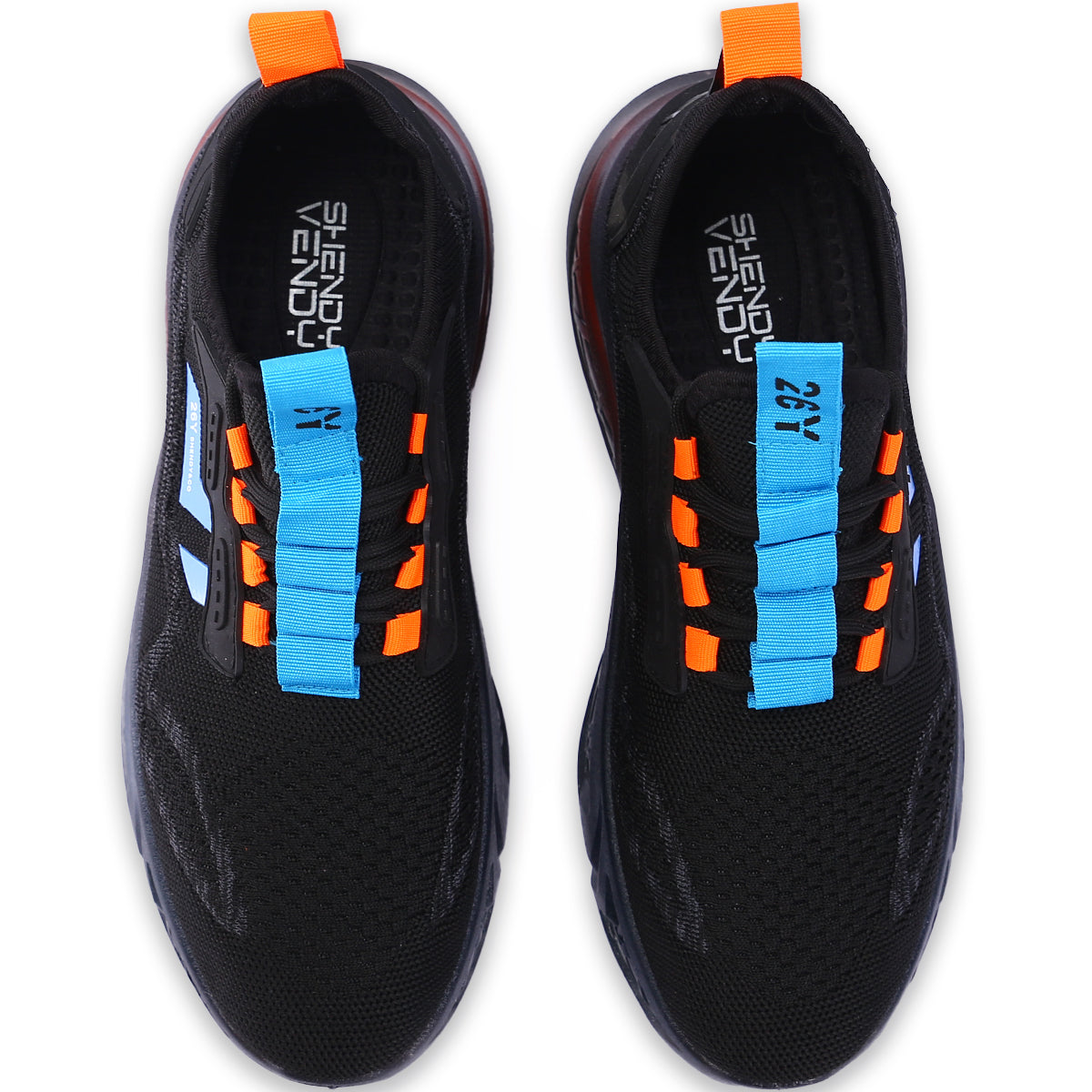 Zapato para hombre con suele resistente al impacto, Zapatilla de uso deportivo con suela ligera y transpirable, Tenis deportivo para hombre con cordones de moda