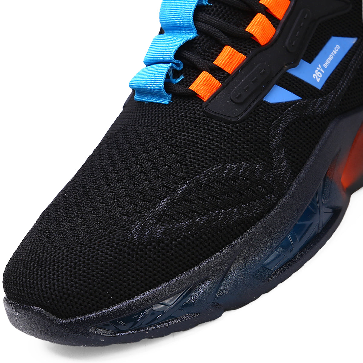 Zapato para hombre con suele resistente al impacto, Zapatilla de uso deportivo con suela ligera y transpirable, Tenis deportivo para hombre con cordones de moda