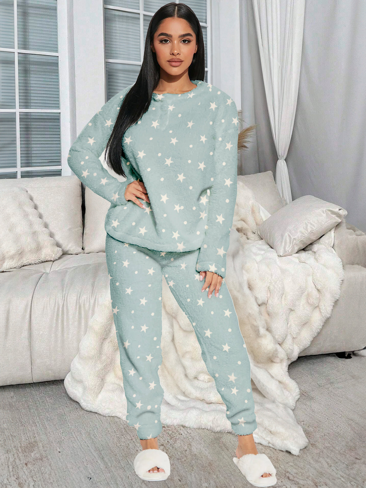 Pijama Para Mujer Conjunto 2 Piezas Elegante invierno