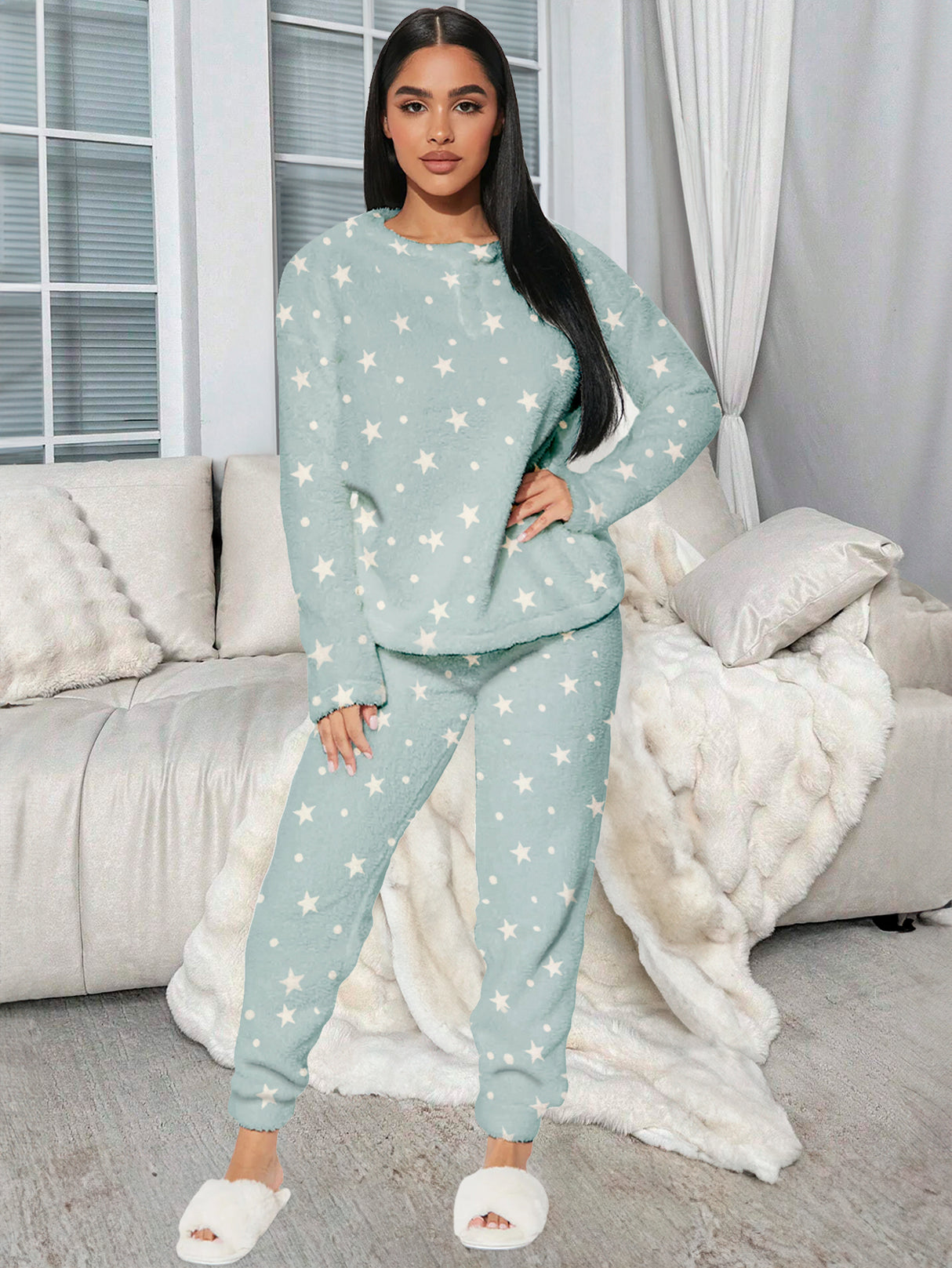 Pijama Para Mujer Conjunto 2 Piezas Elegante invierno