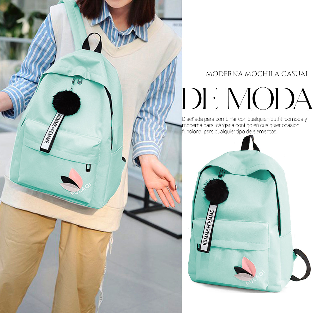 Mochila Backpack Minimalista