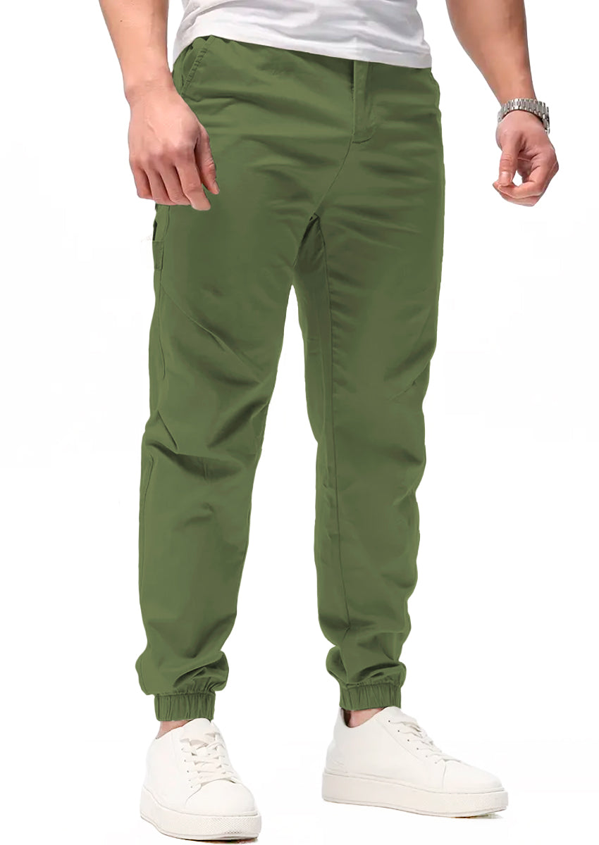 Pantalon Casual Deportivo Jogger para Hombre Bolsos Laterales con Cintura Elastica Ajustable