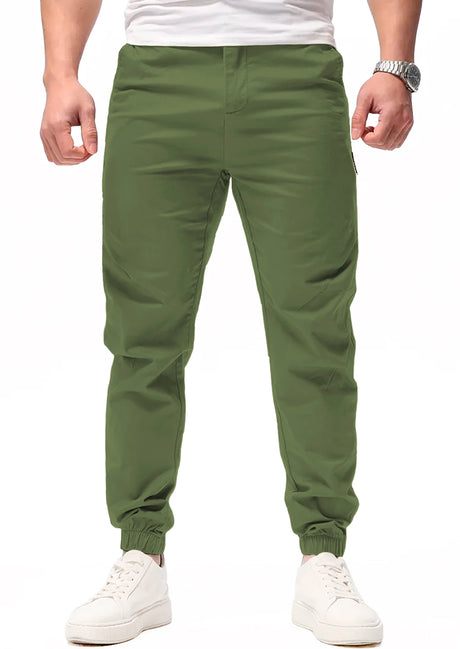 Pantalon Casual Deportivo Jogger para Hombre Bolsos Laterales con Cintura Elastica Ajustable