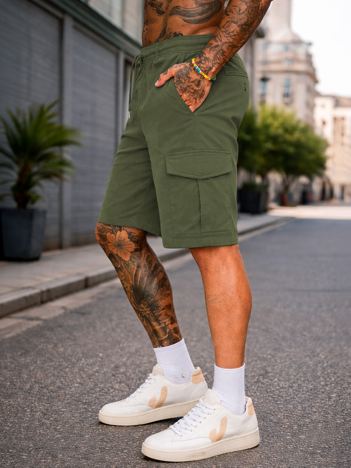 Pantalones Cortos Cargo Tacticos para Hombre Pantalon Short Senderismo Transpirable para Exteriores