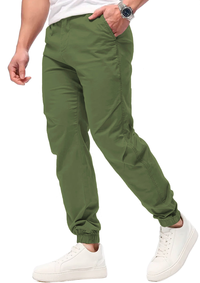 Pantalon Casual Deportivo Jogger para Hombre Bolsos Laterales con Cintura Elastica Ajustable