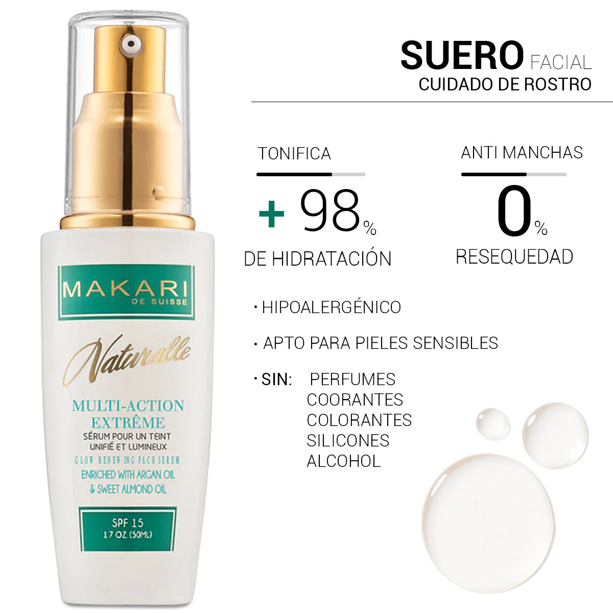 Suero Facial Revitalizante Serum Multi-action Extreme Glow