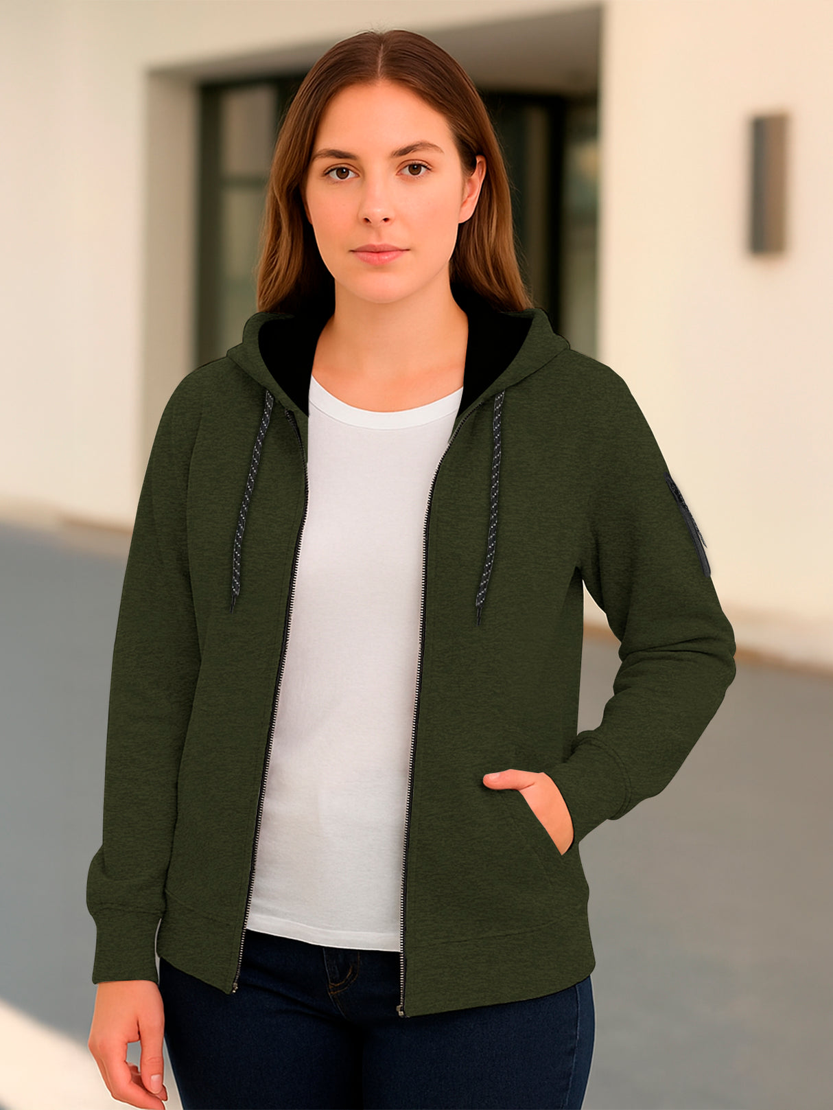 Sudadera Mujer Con Capucha De Calidad
